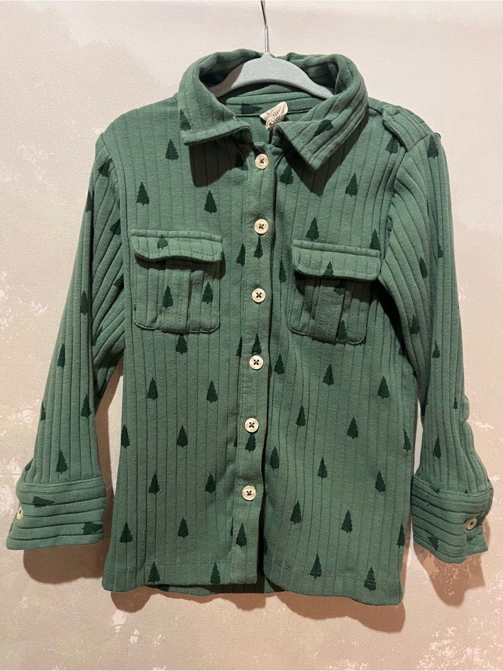 Kate Quinn Christmas Tree Button Down